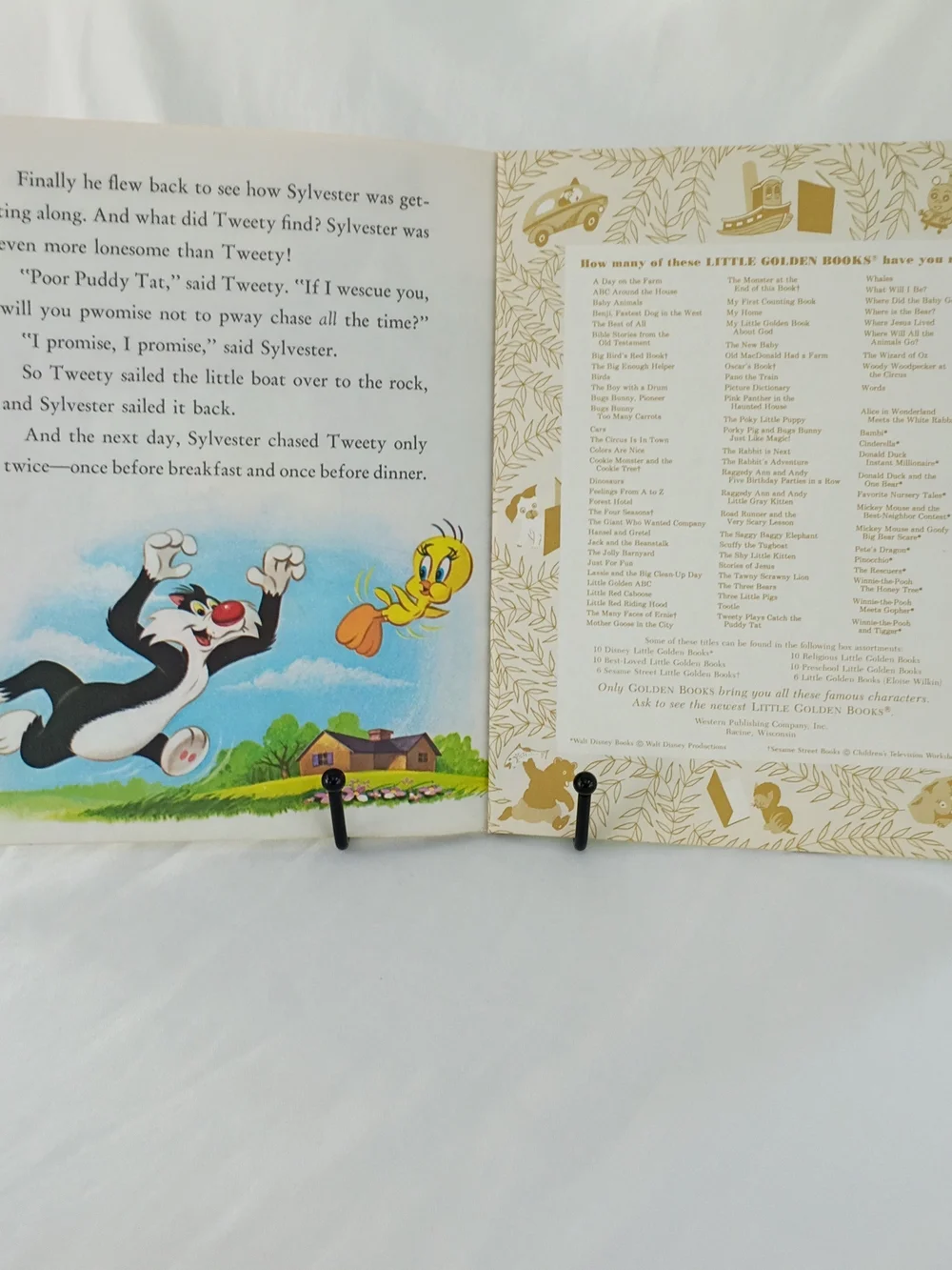 Little Golden Book Cat Bundle - Tom & Jerry Color Kittens 4 Vintage Kids Books